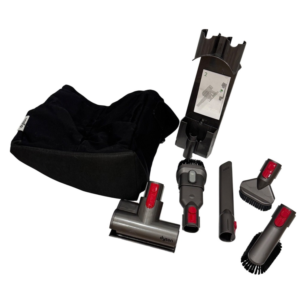 Genuine Dyson Vacuum Attachment‎ Set with Dock Bag Gray Red Quick Release Tools